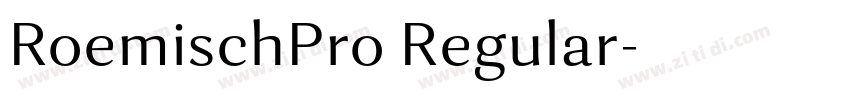 RoemischPro Regular字体转换 RoemischPro Regular字体转换